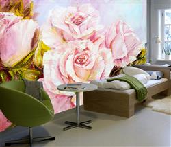 تصویر 5 از گالری عکس طرح پوستر کاغذ دیواری نقاشی رنگ روغن گل رز
