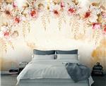 تصویر 2 از گالری عکس طرح پوستر کاغذ دیواری الگوی اروپایی آبرنگ قدیمی از گلهای زیبا