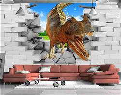 تصویر 2 از گالری عکس پوستر دیواری سه بعدی دایناسور