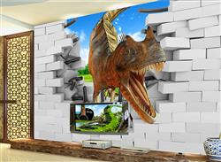 تصویر 4 از گالری عکس پوستر دیواری سه بعدی دایناسور