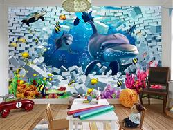 تصویر 6 از گالری عکس پوستر دیواری سه بعدی زندگی زیر دریا
