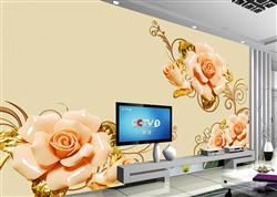 تصویر 2 از گالری عکس پوستر دیواری سه بعدی گل های هلندی