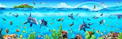 تصویر 1 از گالری عکس پوستر دیواری سه بعدی زندگی زیر آب