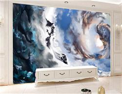 تصویر 2 از گالری عکس پوستر دیواری سه بعدی ابر و باد