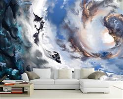 تصویر 5 از گالری عکس پوستر دیواری سه بعدی ابر و باد