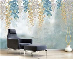 تصویر 5 از گالری عکس پوستر دیواری سه بعدی نقاشی برگ های رنگی آویزان