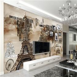 تصویر 2 از گالری عکس پوستر دیواری سه بعدی فانتزی برج ایفل در پاریس