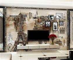 تصویر 3 از گالری عکس پوستر دیواری سه بعدی فانتزی برج ایفل در پاریس