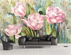 تصویر 2 از گالری عکس نقاشی گل های زیبای صورتی