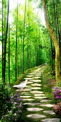 تصویر 1 از گالری عکس پوستر دیواری سه بعدی پیاده رو جنگلی زیبا