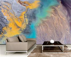 تصویر 3 از گالری عکس نقشه رنگی جهان شامل دریا و خشکی
