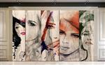 تصویر 2 از گالری عکس پوستر دیواری سه بعدی تصویر 5 زن زیبا