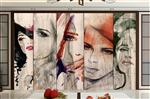 تصویر 3 از گالری عکس پوستر دیواری سه بعدی تصویر 5 زن زیبا