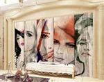 تصویر 4 از گالری عکس پوستر دیواری سه بعدی تصویر 5 زن زیبا