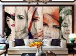 تصویر 5 از گالری عکس پوستر دیواری سه بعدی تصویر 5 زن زیبا