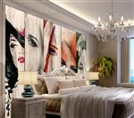 تصویر 6 از گالری عکس پوستر دیواری سه بعدی تصویر 5 زن زیبا