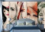 تصویر 7 از گالری عکس پوستر دیواری سه بعدی تصویر 5 زن زیبا
