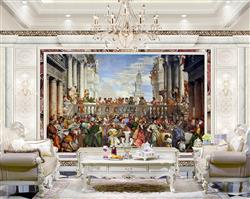 تصویر 2 از گالری عکس پوستر دیواری سه بعدی نقاشی ضیافت سلطنتی
