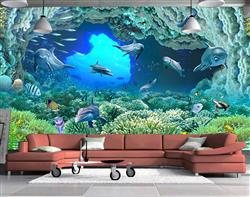 تصویر 2 از گالری عکس پوستر دیواری سه بعدی نمایی از زندگی درون تونل زیر دریا