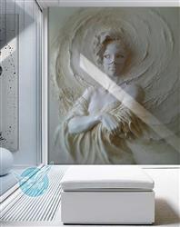 تصویر 4 از گالری عکس پوستر دیواری سه بعدی زن حکاکی شده روی دیوار