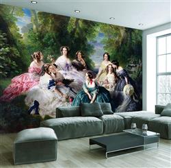 تصویر 2 از گالری عکس ملکه و زنان اشراف زاده زیبا در باغ اثر فرانتس زاور وینترهالتر