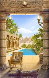 تصویر 1 از گالری عکس پوستر دیواری سه بعدی قصر قدیمی در مصر