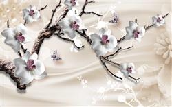 تصویر 1 از گالری عکس شکوفه های بهاری روی شاخه درخت پوستر دیواری