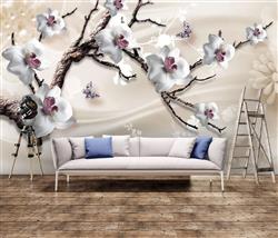 تصویر 2 از گالری عکس شکوفه های بهاری روی شاخه درخت پوستر دیواری