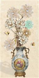 تصویر 1 از گالری عکس گلدان لوکس سه بعدی برجسته زیبا گلهای لاکچری پوستر عمودی