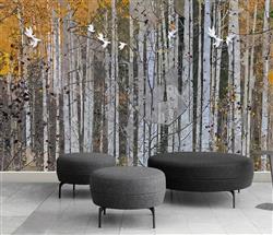 تصویر 2 از گالری عکس درختان خشک پاییز پوستر دیواری سه بعدی