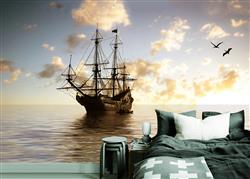 تصویر 4 از گالری عکس نقاشی کشتی بادبانی در دریا
