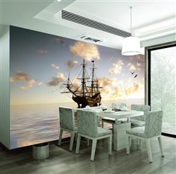 تصویر 6 از گالری عکس نقاشی کشتی بادبانی در دریا