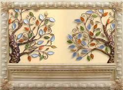 تصویر 1 از گالری عکس قاب درخت برگ های رنگارنگ پوستر دیواری سه بعدی