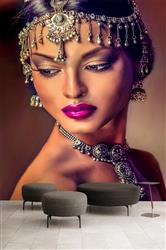 تصویر 2 از گالری عکس پرتره دختر هندی زیبا با جواهرات