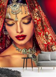 تصویر 3 از گالری عکس دختر هندی زیبا با شال قرمز