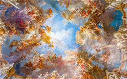 تصویر 1 از گالری عکس سقف کشسان آسمان و  فرشتگان نور سه بعدی