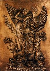 تصویر 1 از گالری عکس حکاکی برجسته مجسمه فرشته اثر هنری