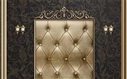 تصویر 1 از گالری عکس طرح صندلی طلایی چستر پوستر دیواری سه بعدی