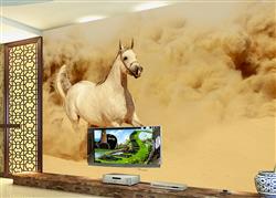 تصویر 4 از گالری عکس اسب مسابقه ای موستانگ در حال دویدن