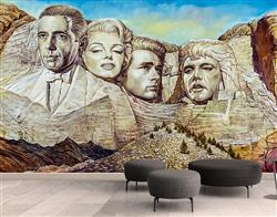 تصویر 2 از گالری عکس مجسمه بازیگران معروف هالیوود آمریکایی روی کوه الویس پرسلی و مرلین مونرو