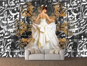 تصویر 2 از گالری عکس عروس زیبا در لباس عروس باروک هنر دیجیتال