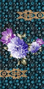تصویر 1 از گالری عکس باراک سلطنتی روی پرده سبز آبی با گل های زیبا