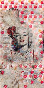 تصویر 1 از گالری عکس مرلین مونرو و پرده گلدار