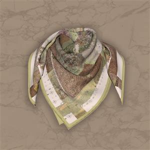 تصویر 5 از گالری عکس طرح روسری گلدار با عناصر لوکس