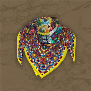 تصویر 5 از گالری عکس روسری با طرح رنگارنگ فرش