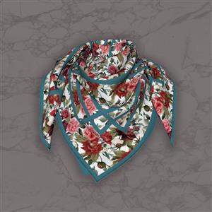 تصویر 5 از گالری عکس طرح انتزاعی روسری با پس زمینه گلدار
