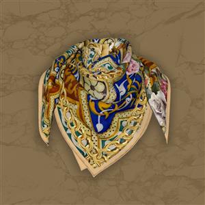 تصویر 5 از گالری عکس روسری با الگوی ایرانی و گل های نقاشی