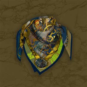 تصویر 5 از گالری عکس روسری با کمربند سلطنتی آبی و زرد