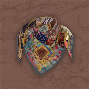 تصویر 5 از گالری عکس روسری رنگارنگ با طرح خاص ایرانی
