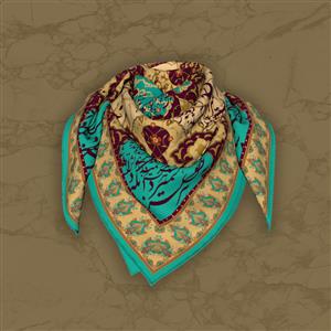 تصویر 5 از گالری عکس روسری طرح تذهیب با خوشنویسی فارسی